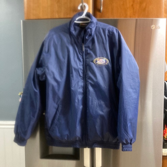 NASCAR  vintage navy  jacket - Picture 1 of 5